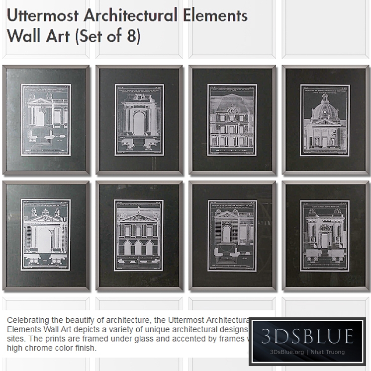 Baguette \ Uttermost Architectural Elements Wall Art (Set of 8)