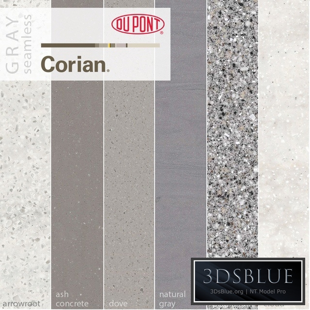 Dupont Corian Kitchen Countertops Gray 1