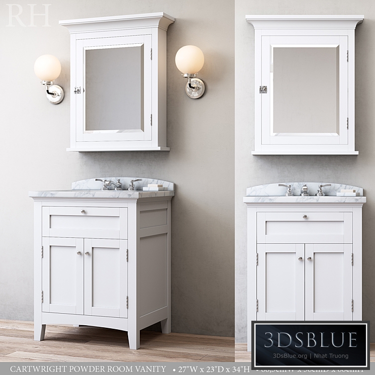 CARTWRIGHT POWDER ROOM VANITY