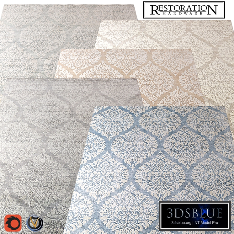 Carpet Restoration Hardware (Damasco) 2440х3050 (5 colors)