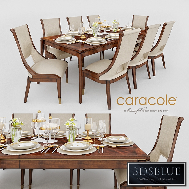 Caracole Open Invitation Dining Table &amp; Caracole In Good Company Dining Chair