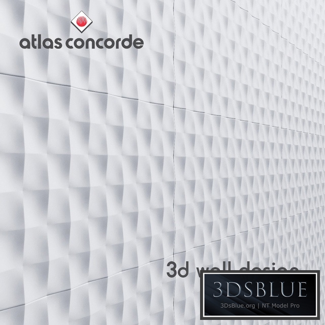 Tile Atlas Concorde 3D WALL DESIGN Mesh