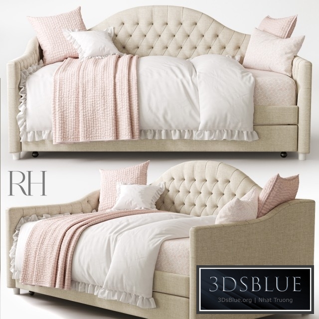 RH REESE TUFTED DAYBED WITH TRUNDLE