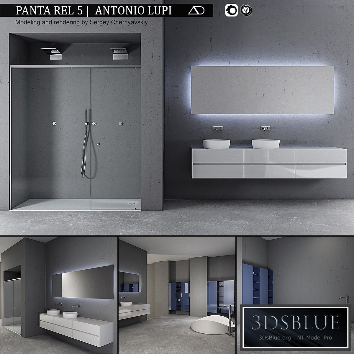 Bathroom furniture set Panta Rel 5
