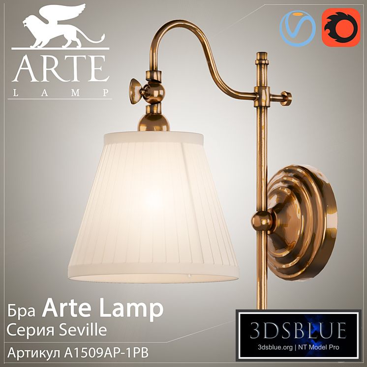 Sconce Arte Lamp Seville A1509AP-1PB