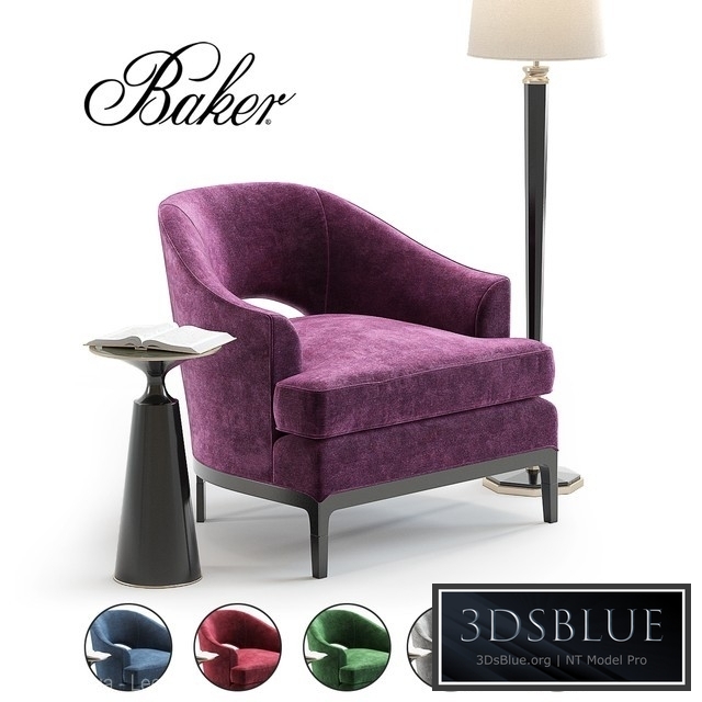 Baker Carnelian Lounge Chair