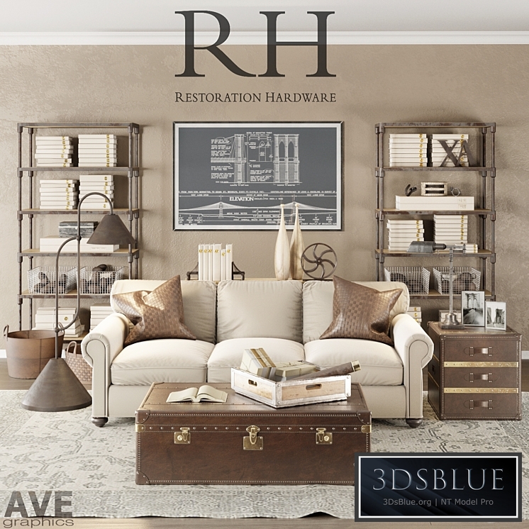 AVE Restoration Hardware Loft set