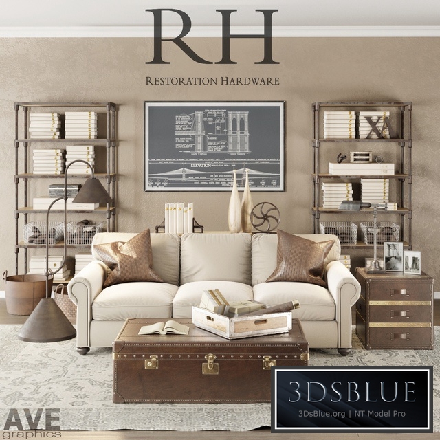 AVE Restoration Hardware Loft set