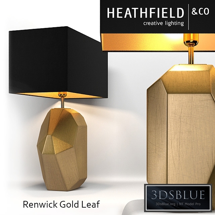 Table lamp Renwick Gold Leaf manufacturer Heathfield & Co / Renwick Gold Leaf Table Lamp - Heathfield & Co