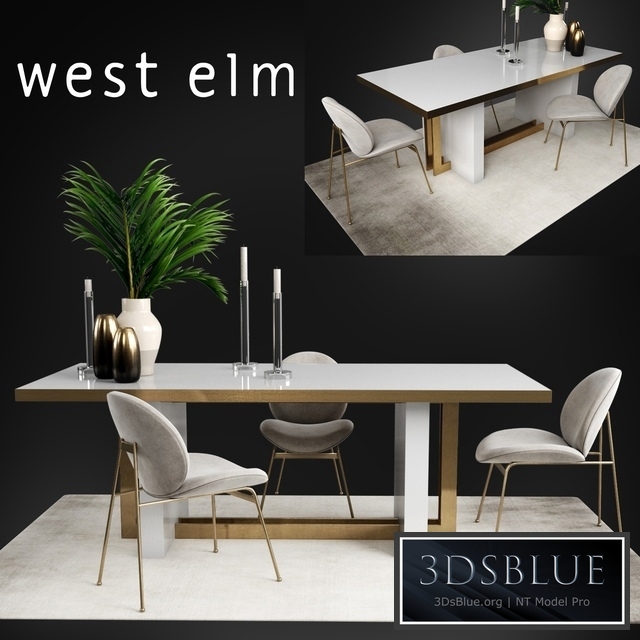 Table and chair West Elm Collections