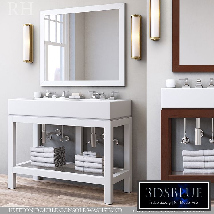 HUTTON DOUBLE CONSOLE WASHSTAND