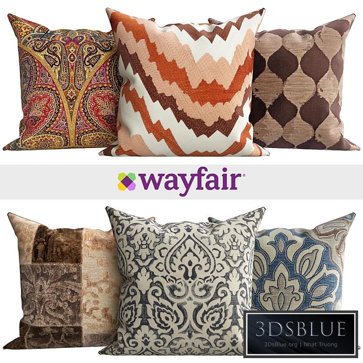 Decorative pillows from Wayfair shop