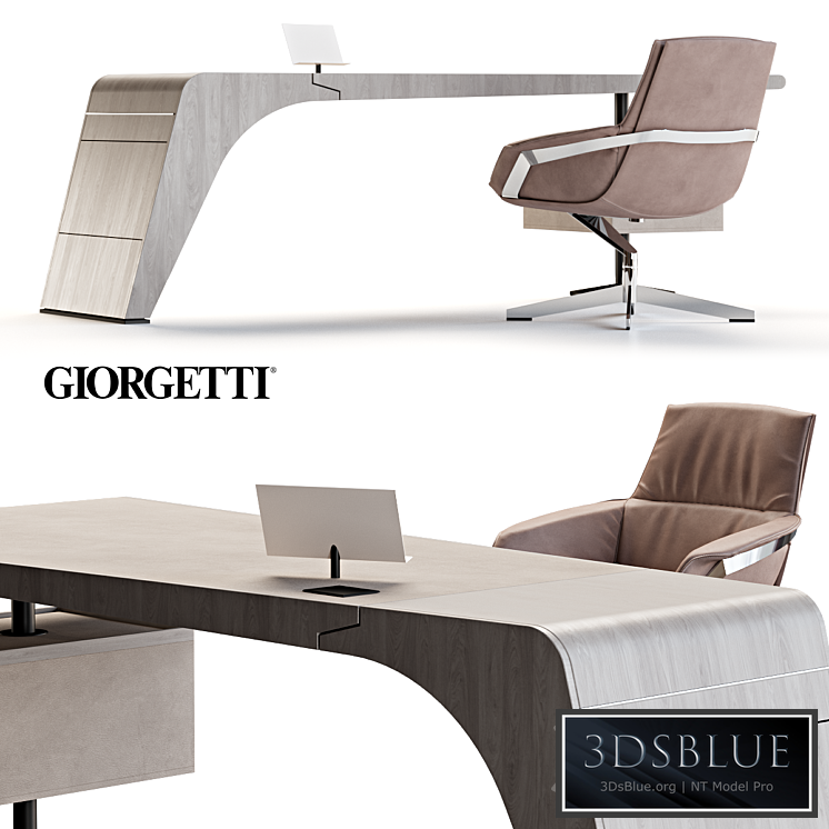 Giorgetti Tenet Table and Jab Bond Chair