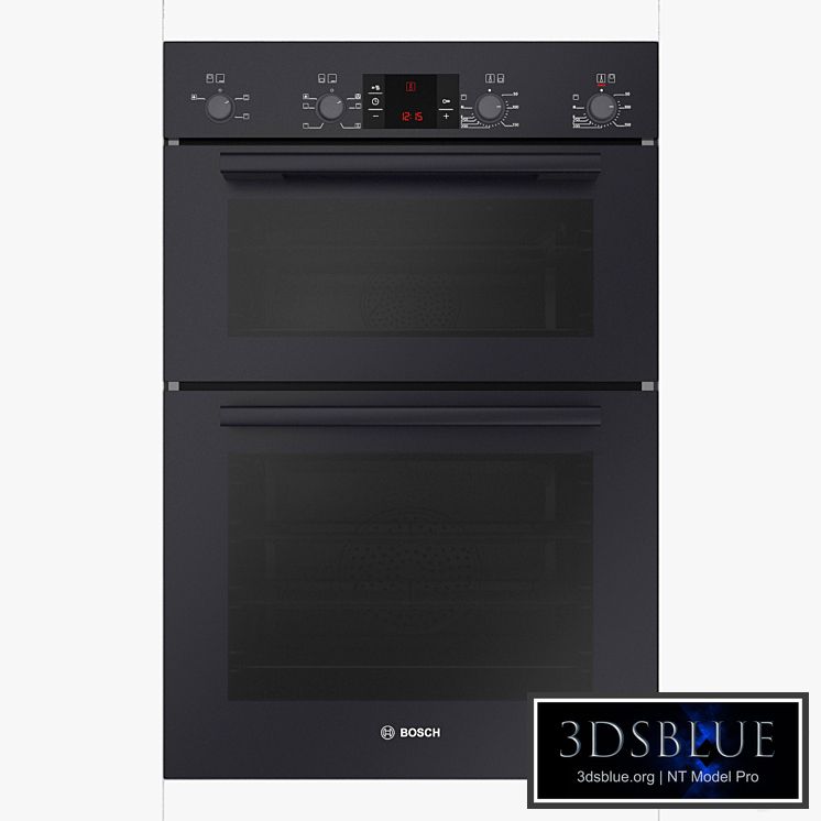 Built-in double multi-function oven HBM43B260B black Serie 6