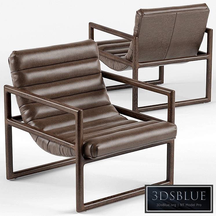 Herold Scoop Channel Brown Leather Armchair