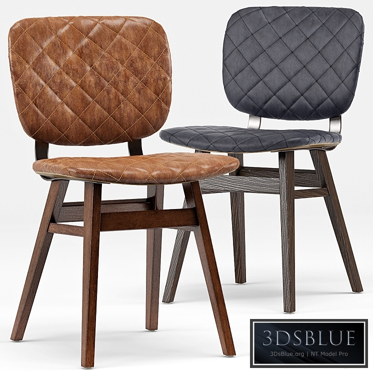 Drifter Industrial Loft Leather Dining Chair