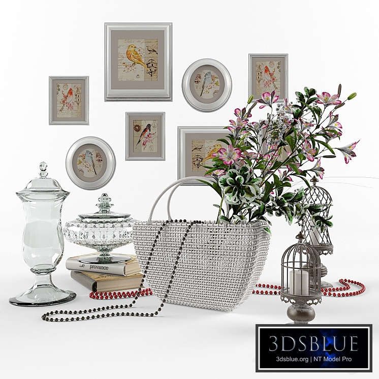 Decorative set in the style of Provence