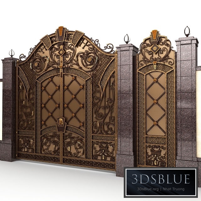 Exclusive gate with wicket door