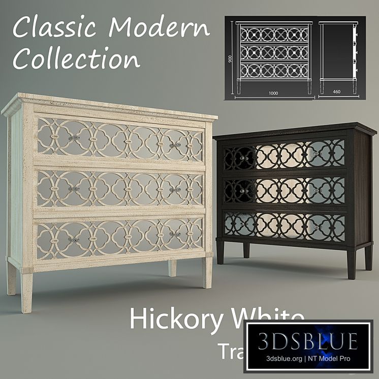 Hickory White Tracery Chest