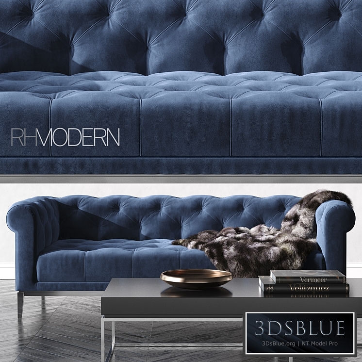 ITALIA CHESTERFIELD FABRIC SOFA