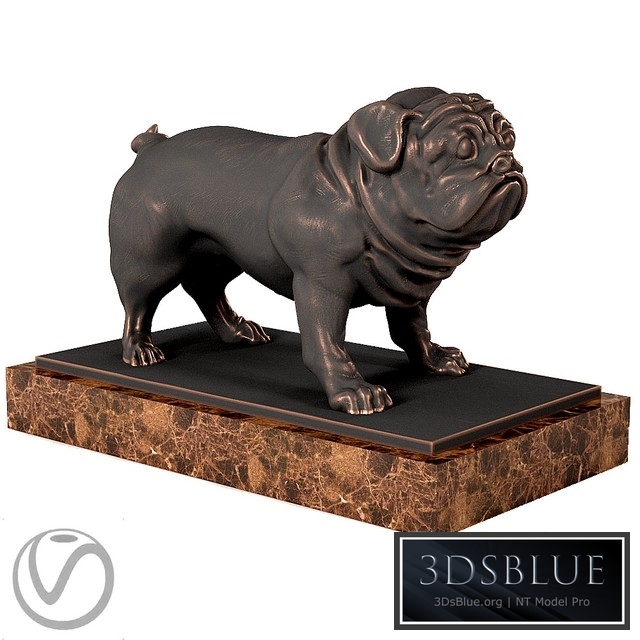Pug Sculpture