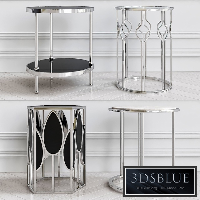 Nickel side table