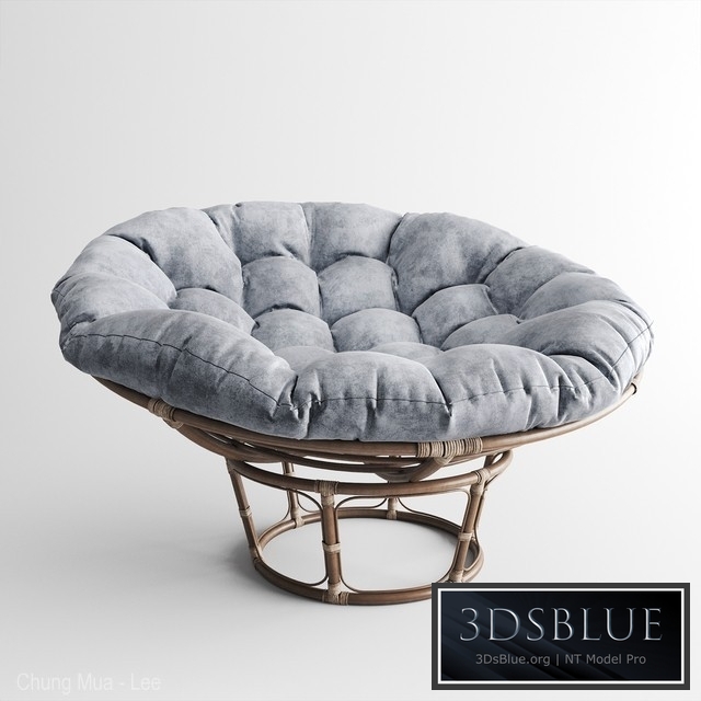 Papasan Taupe Chair