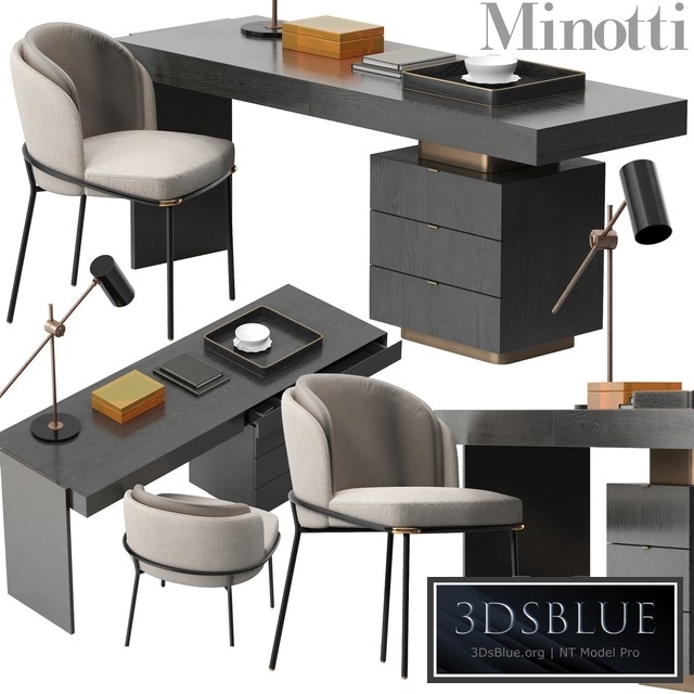 Minotti Carson desk set
