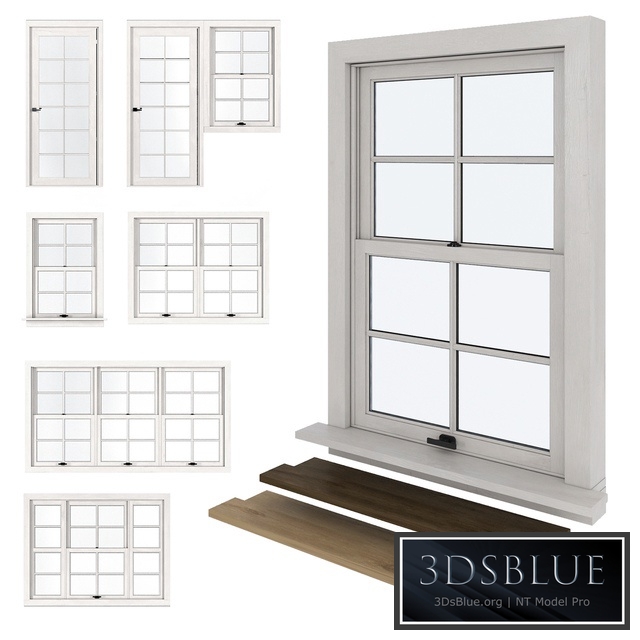 American type of plastic windows