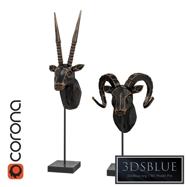 Statuettes of antelope and ram