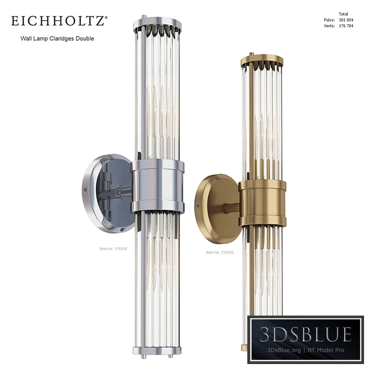 EICHHOLTZ Wall Lamp Claridges Double 111018 111016