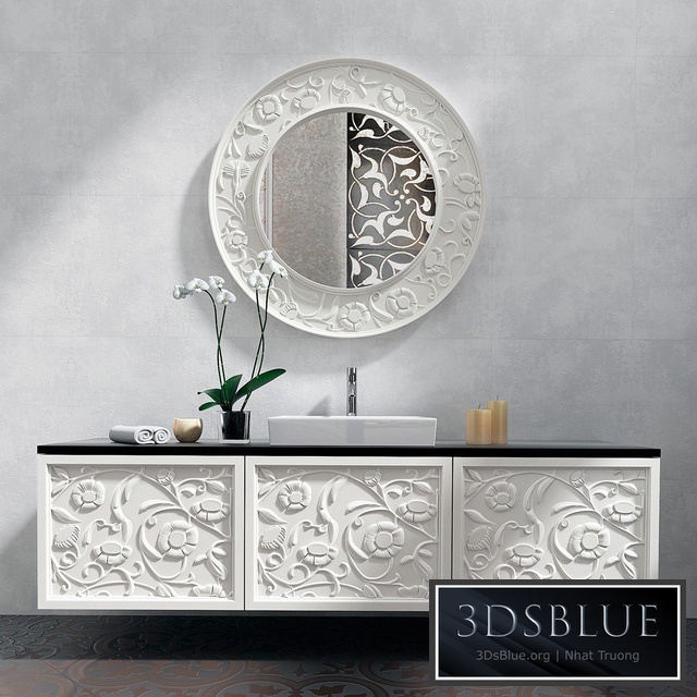 Sink and mirror mirror Elledue_Saraya Notte