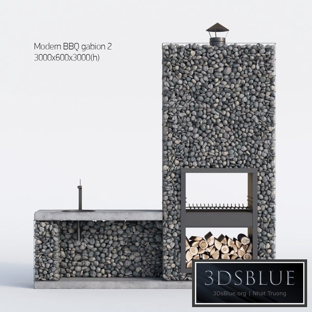 Modern barbecue from Gabion 2
