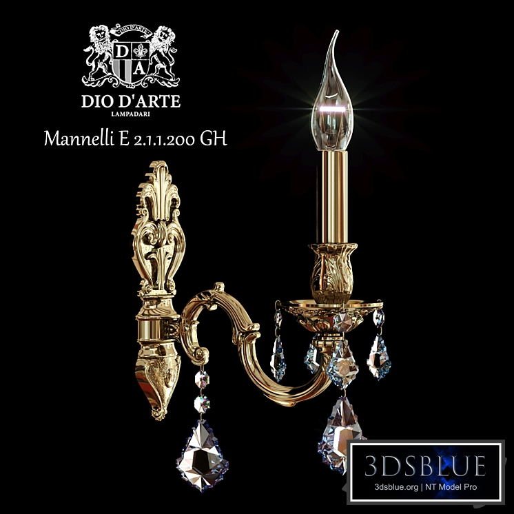 Sconce Dio D'Arte Mannelli E 2.1.1.200 GH