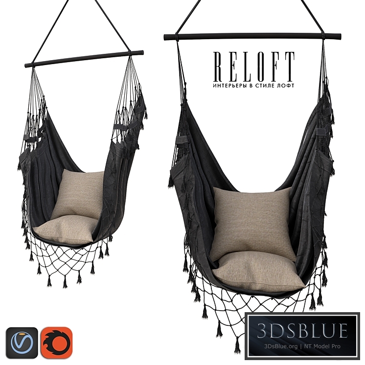 CHAIR-HAMAK BOCH IN CHARCOAL 15000CHCL