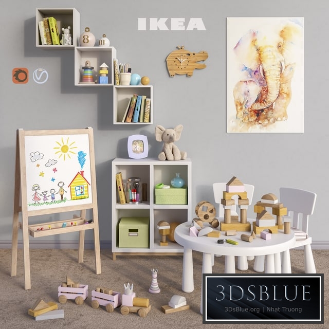Modular furniture IKEA, accessories, decor and toys set 5