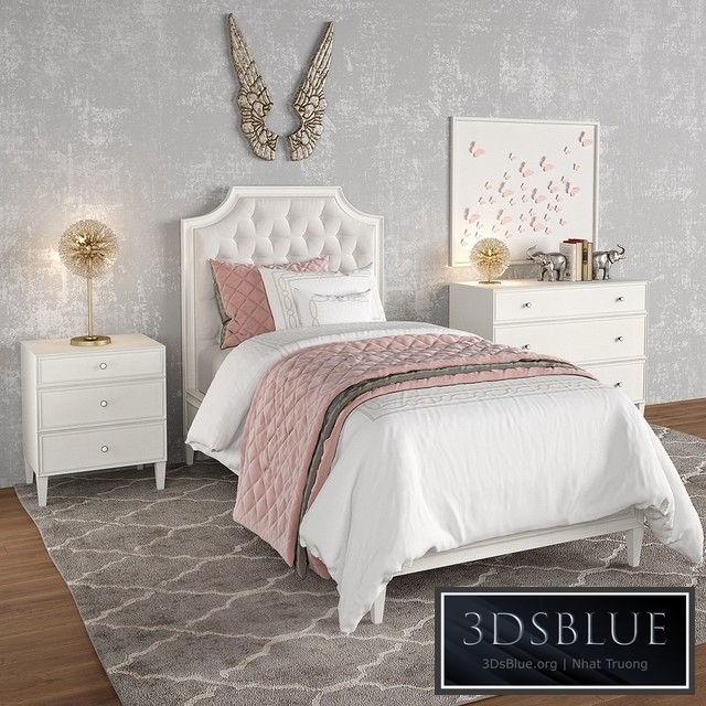 ALEXANDRA TUFTED BED, Restoration Hardware