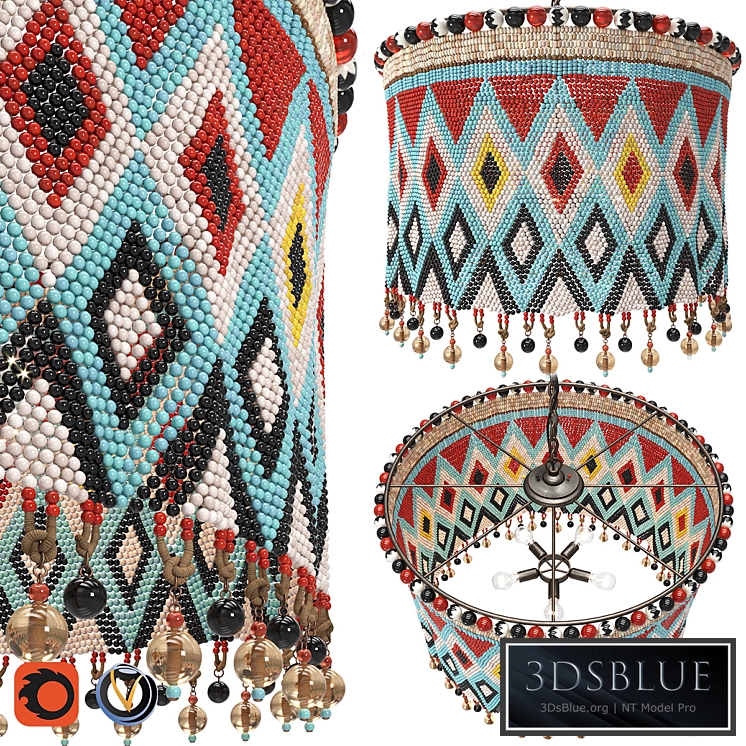 Handmade Chandelier of Beads