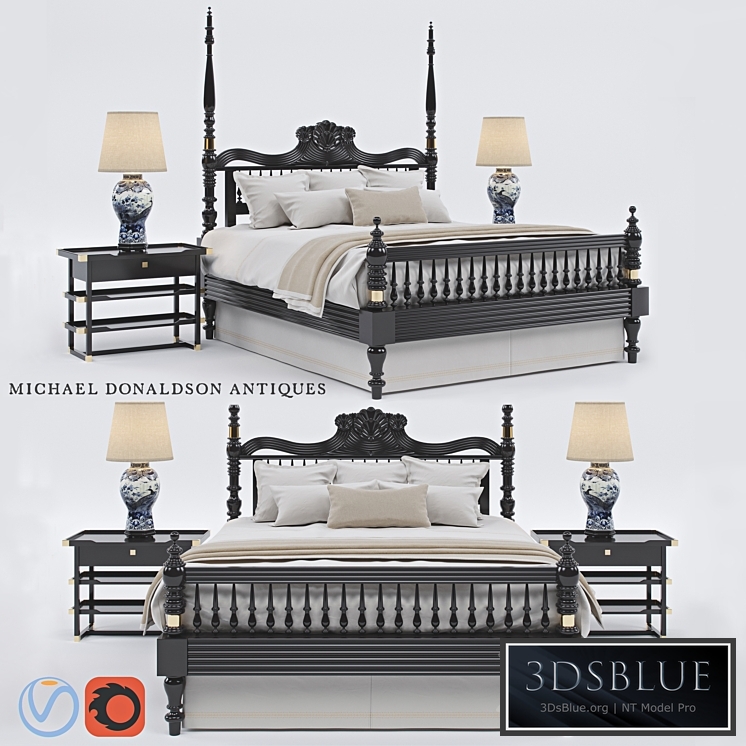 British Colonial Four-Poster Bed By Michael Donaldson Antiques