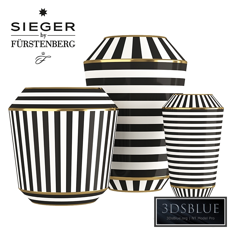 Sieger by Furstenberg Luna Vases
