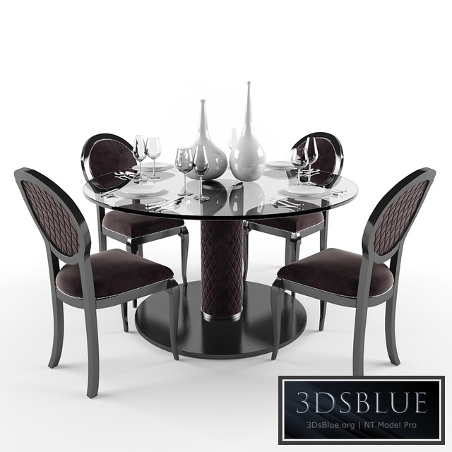 Elegant Velvet Lacquered Dining Chair