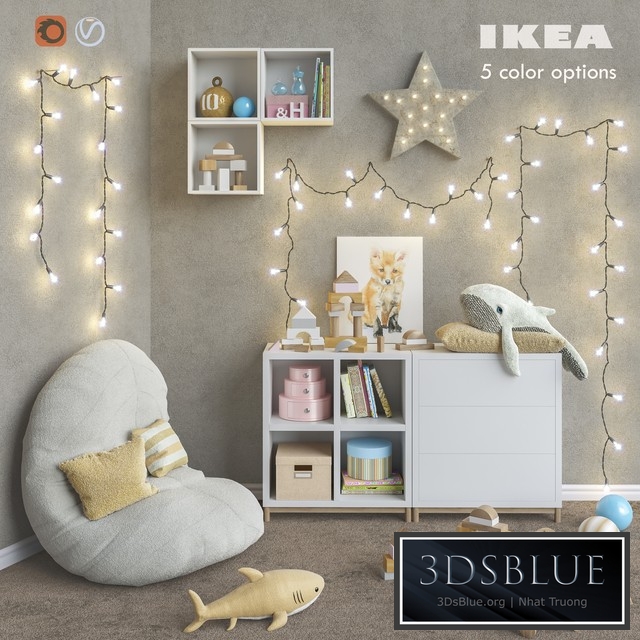 IKEA modular furniture, accessories, decor and toys set 6