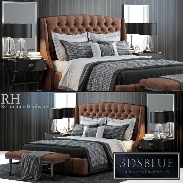Restoration Hardware Warner Tufted Bed