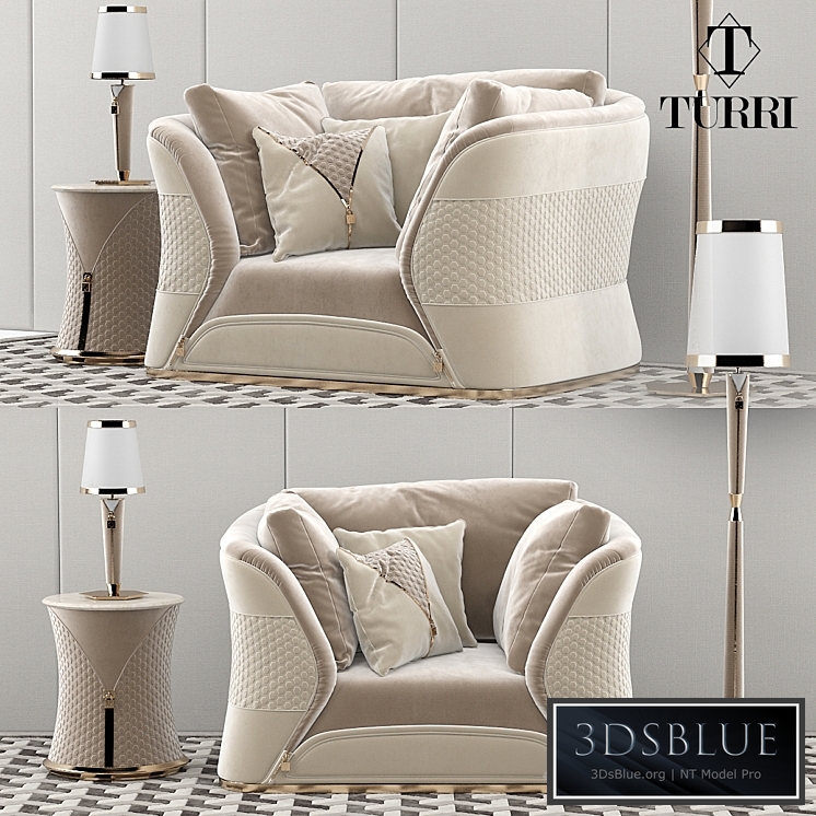 Turri Vogue sofa armchair set