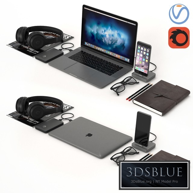 Workplace Space Gray MacBook