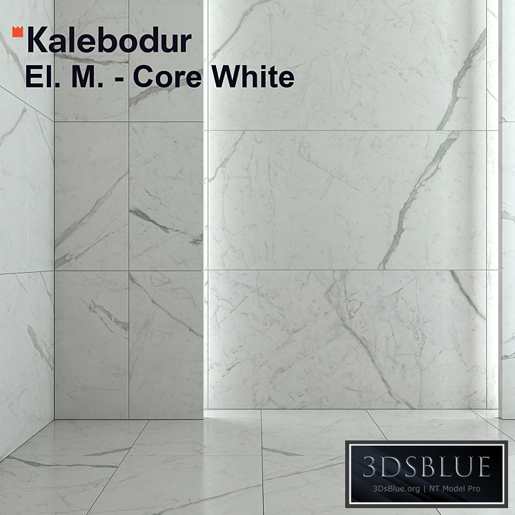 Tile Kale Elegant Marbles - Core White