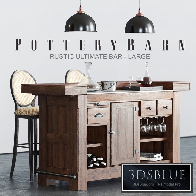 Pottery Barn RUSTIC ULTIMATE BAR