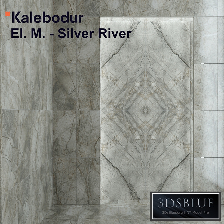 Tile Kale Elegant Marbles - Silver River