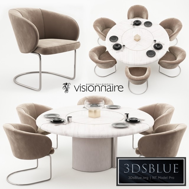 Carmen chairs and Opera table - Visionnaire Home Philosophy