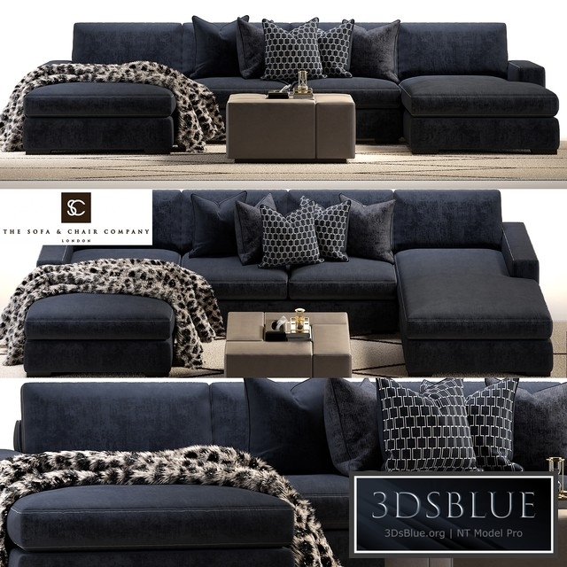 Brancusi corner sofa and Matisse ottoman